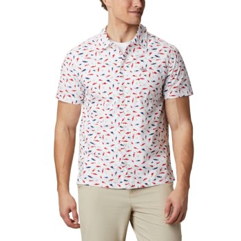 Columbia Overhemd Heren, PFG Trollers Best Short Sleeve Wit, 17QYSNZGK